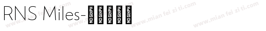RNS Miles字体转换